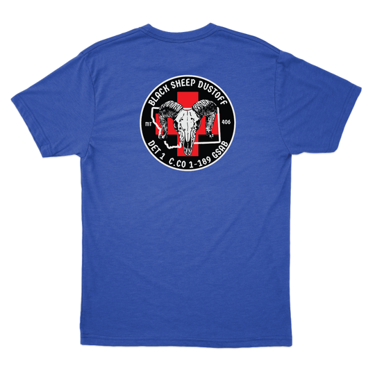 Det 1, C Co, 1-189 GSAB  Black Sheep Dustoff T-Shirts