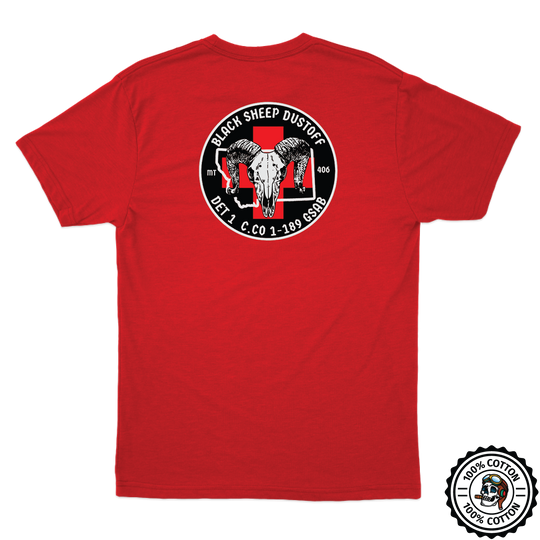 Det 1, C Co, 1-189 GSAB  Black Sheep Dustoff T-Shirts