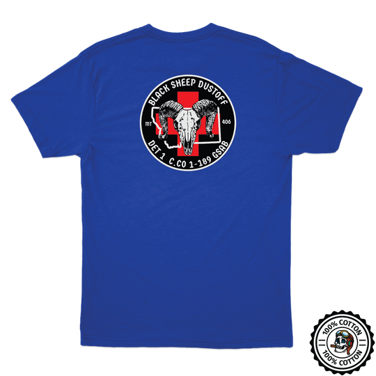 Det 1, C Co, 1-189 GSAB  Black Sheep Dustoff T-Shirts