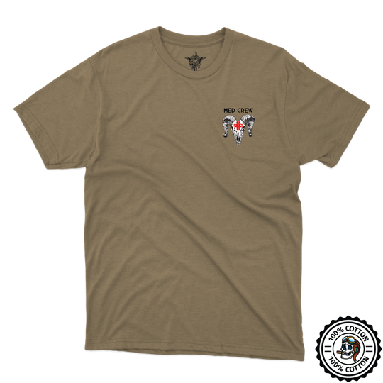Det 1, C Co, 1-189 GSAB  Black Sheep Dustoff Tan T-Shirt