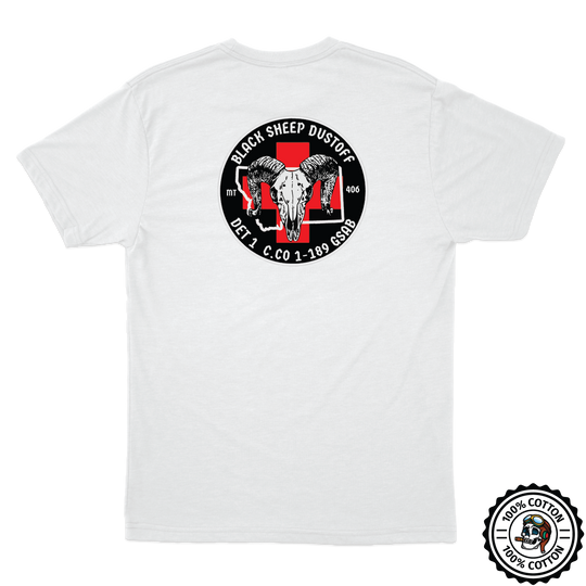 Det 1, C Co, 1-189 GSAB  Black Sheep Dustoff T-Shirts