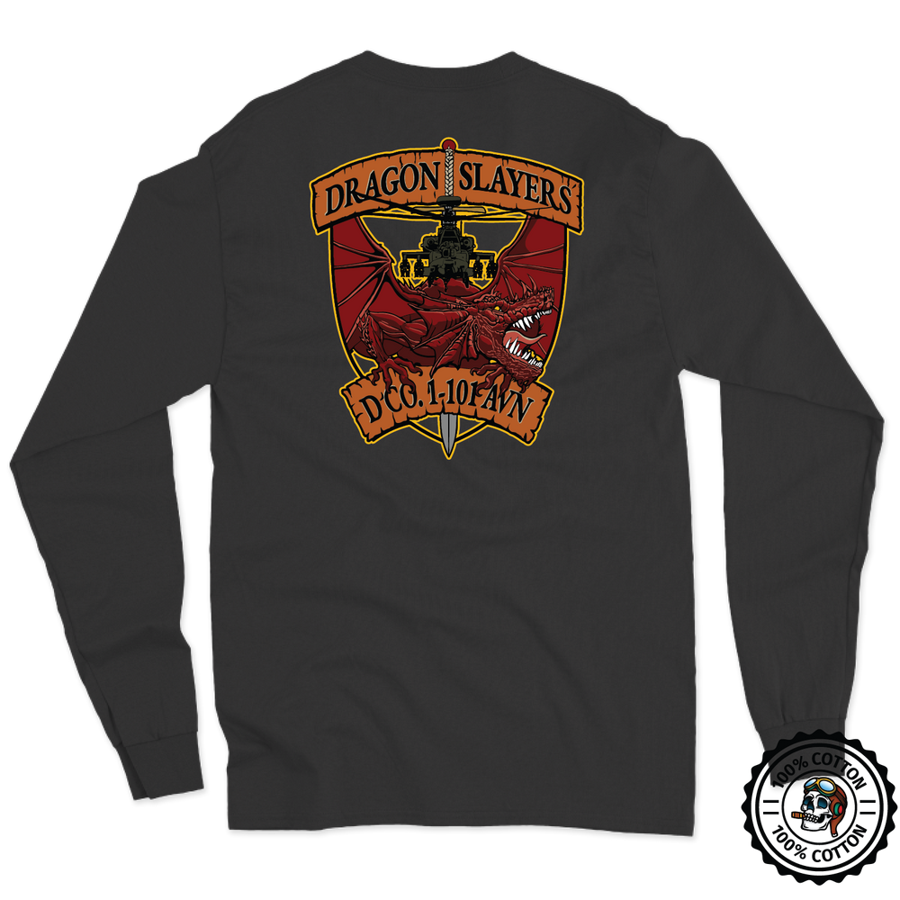 D Co, 1-101 AVN "Dragon Slayers" Long Sleeve T-Shirt