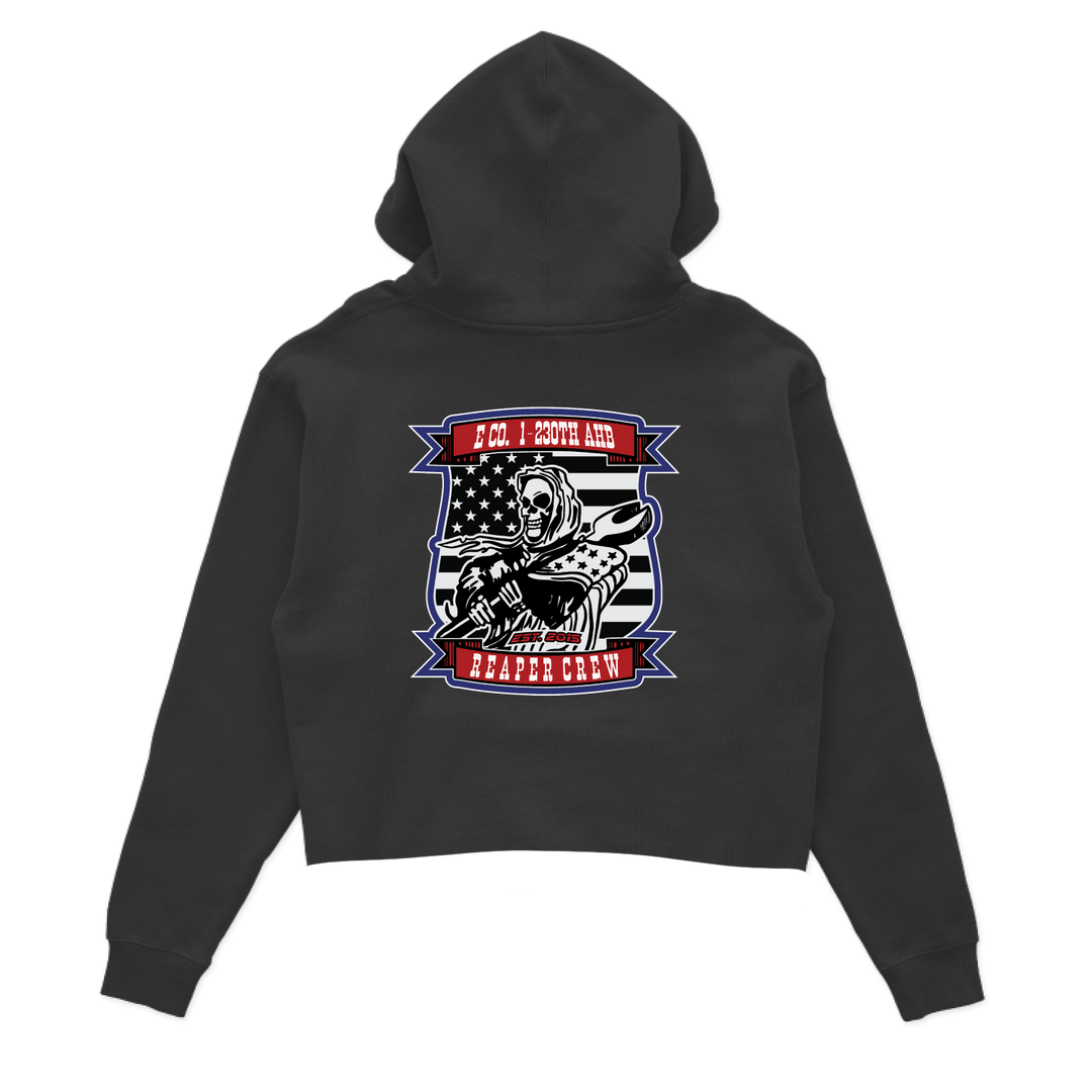 E Co, 1-230th AHB, "Reaper Crew" Crop Hoodie