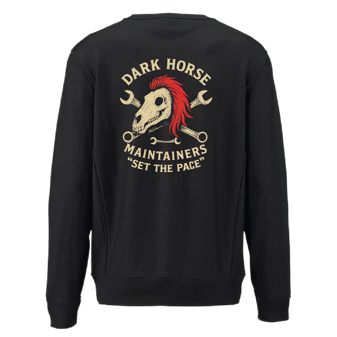 E CO, DK HORSE_heavyweightcrewneck_black_back.png