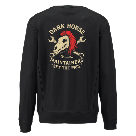 E CO, DK HORSE_heavyweightcrewneck_black_back.png