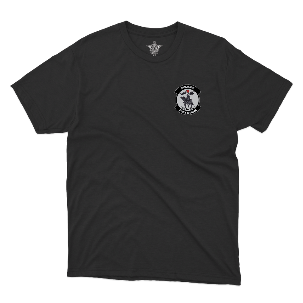 E CO, DK HORSE_tee_black_front.png