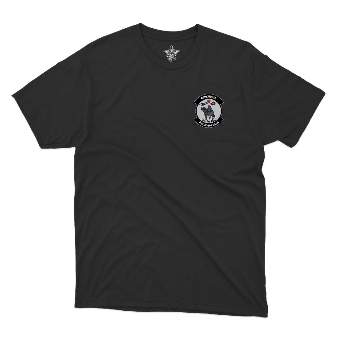 E CO, DK HORSE_tee_black_front.png