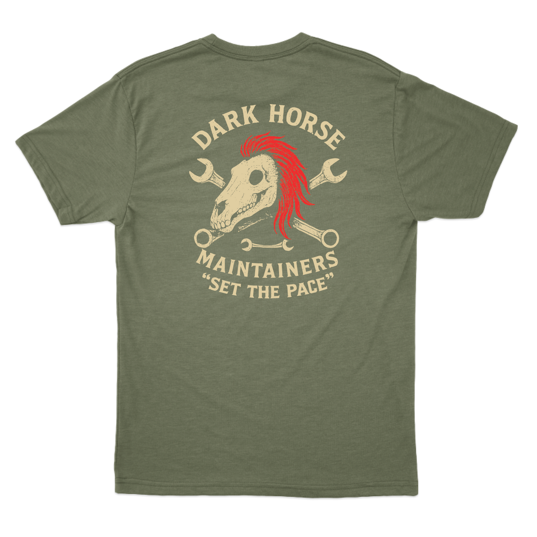 E CO, DK HORSE_tee_heathermilitarygreen_back.png