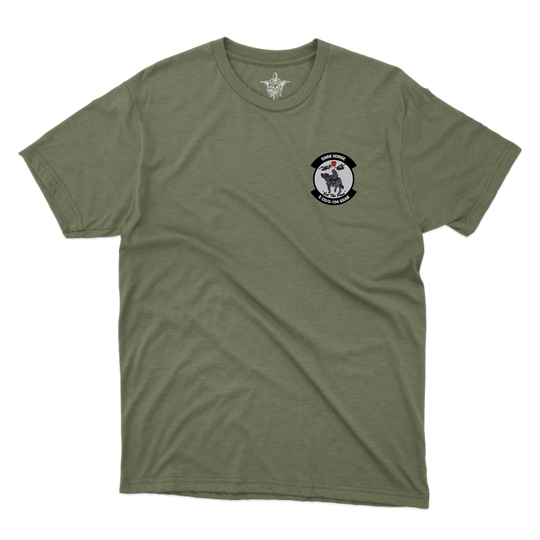 E CO, DK HORSE_tee_heathermilitarygreen_front.png