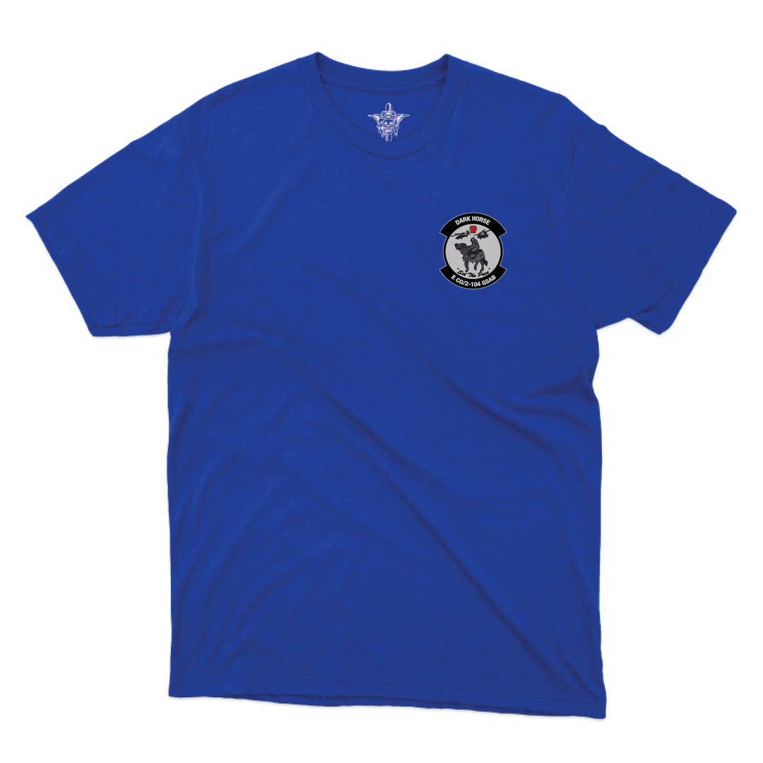 E CO, DK HORSE_tee_royal_front.png
