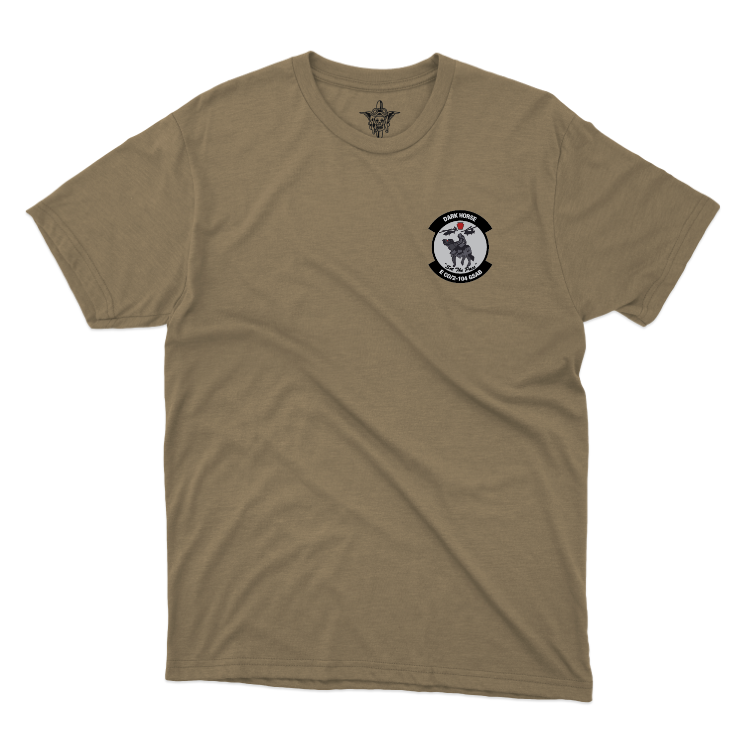 E CO, DK HORSE_tee_tan_front.png