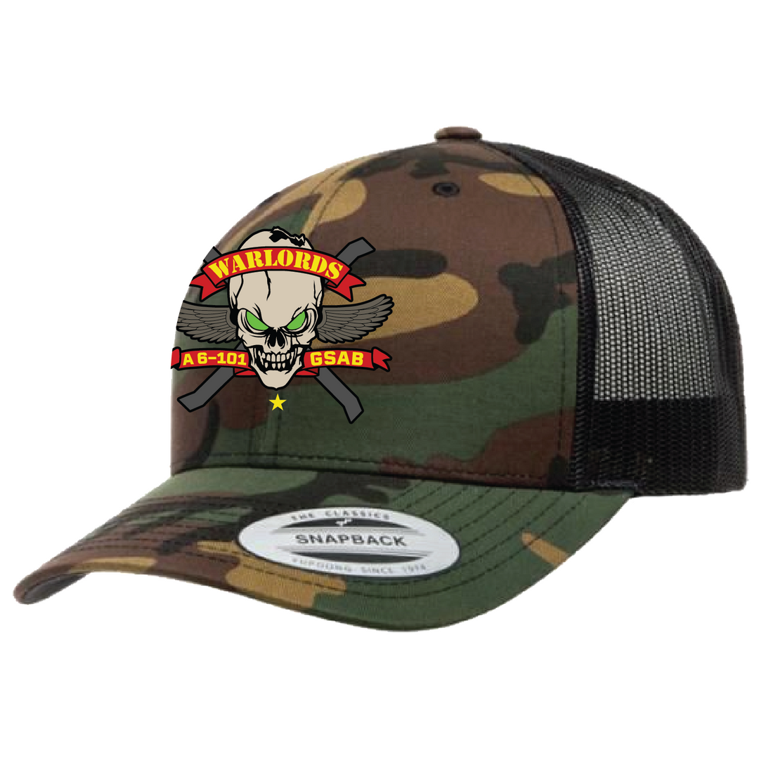 A Co, 6-101 GSAB "Warlords" Embroidered Hats