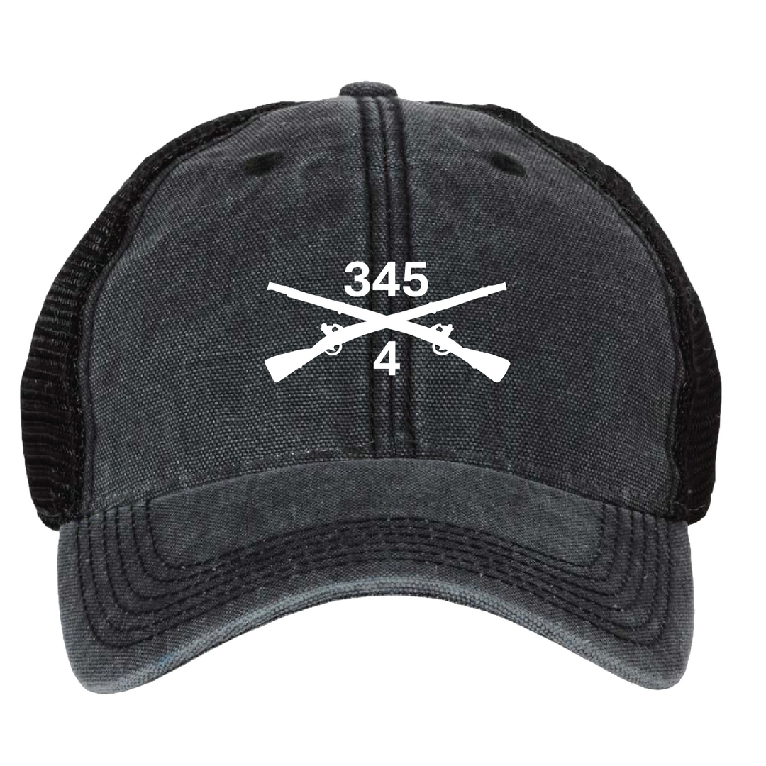 4-345th BN, 1 BDE Embroidered Hats