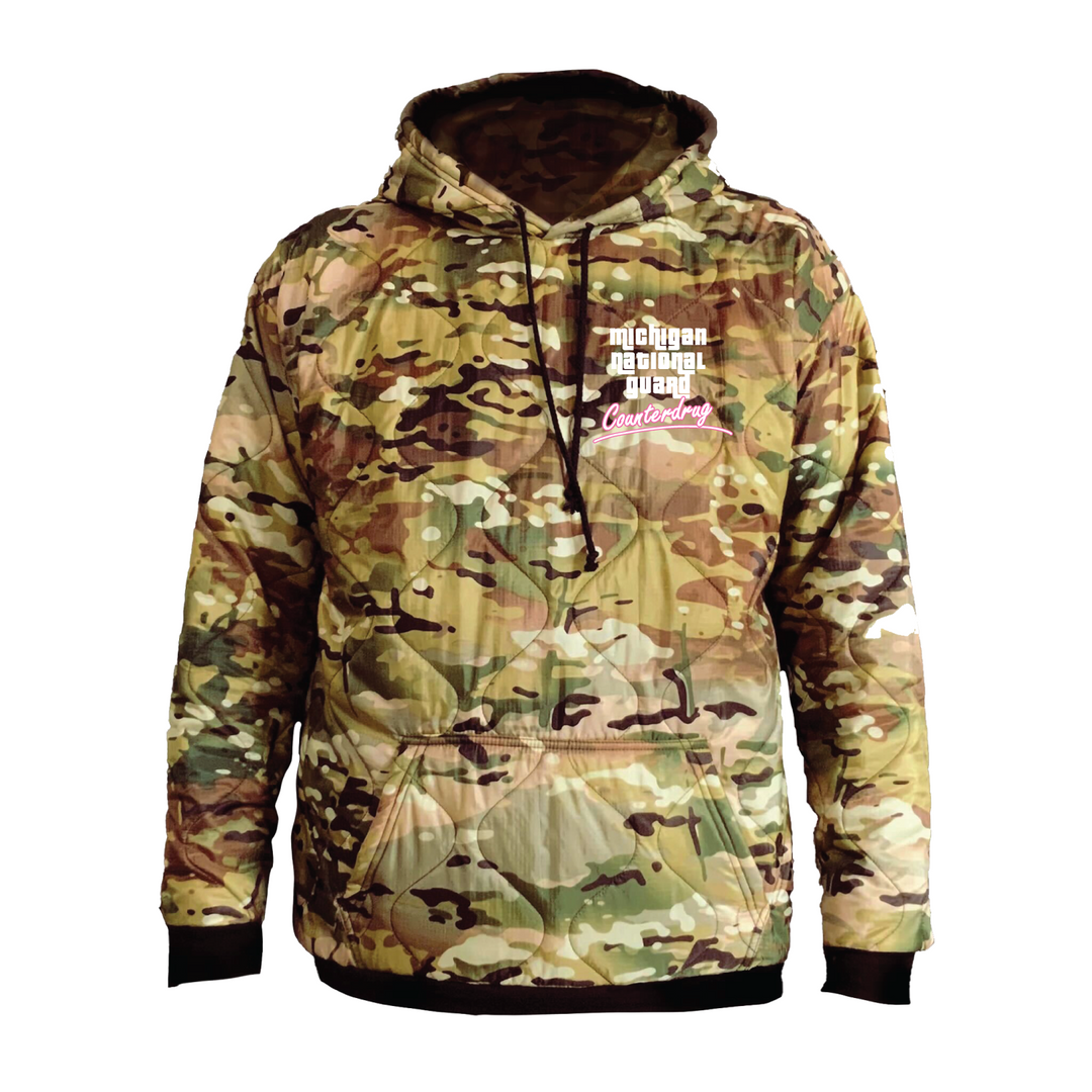 MI ARNG Counter Drug Woobie Hoodie Embroidery