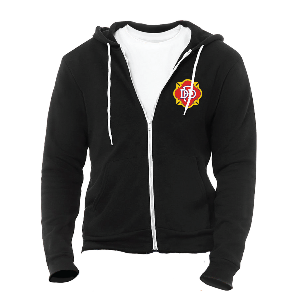 トップス supplier Fire Pattern Zip Hoodie XL Dallas Fire Department - Station 8 Hoodie | Brotallion