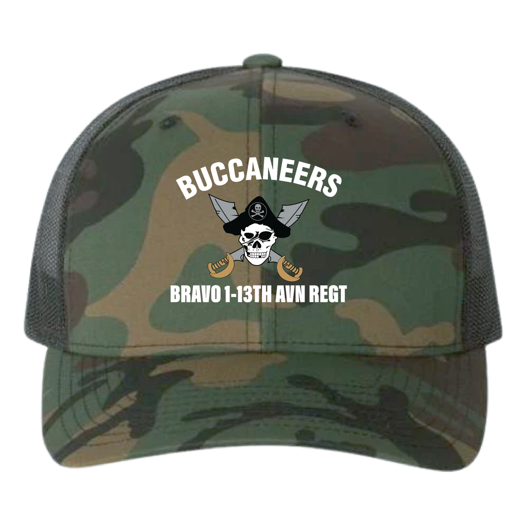 B Co, 1-13th AVN "Buccaneers" Embroidered Hats