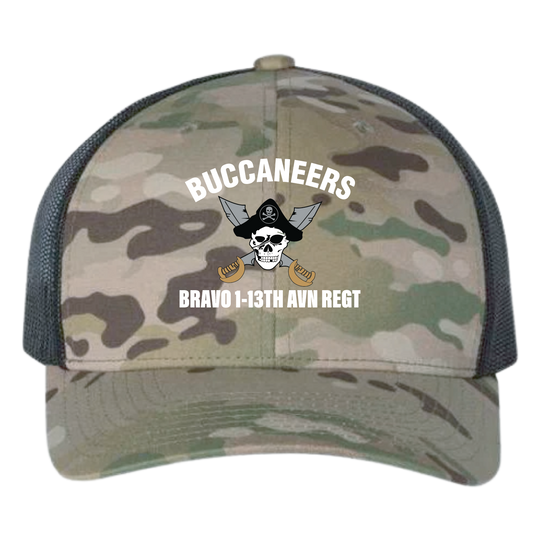 B Co, 1-13th AVN "Buccaneers" Embroidered Hats