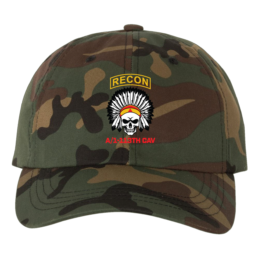 A TRP, 1-113 CAV "Apache" Embroidered Hats