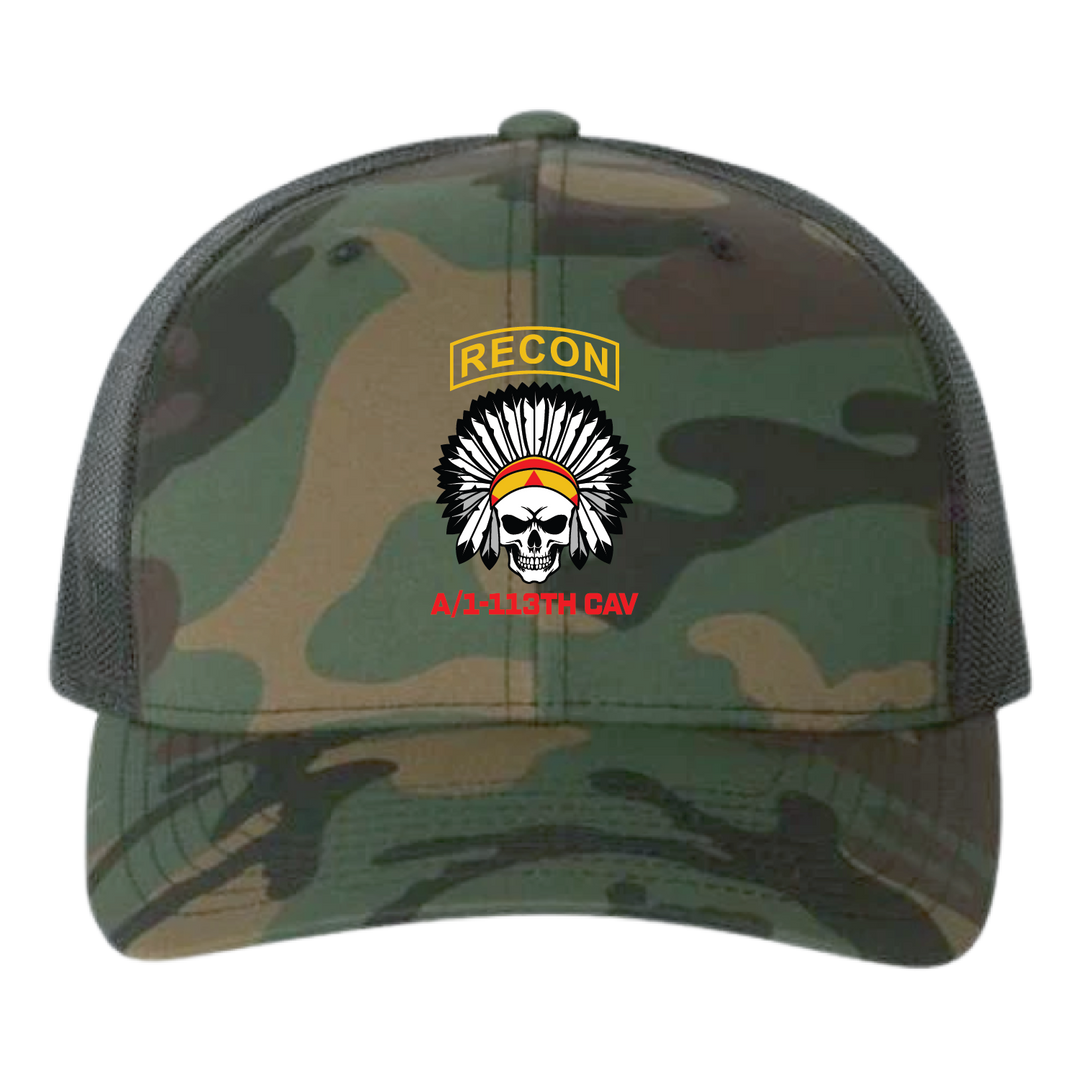 A TRP, 1-113 CAV "Apache" Embroidered Hats