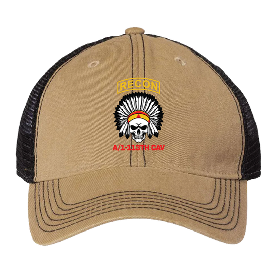 A TRP, 1-113 CAV "Apache" Embroidered Hats