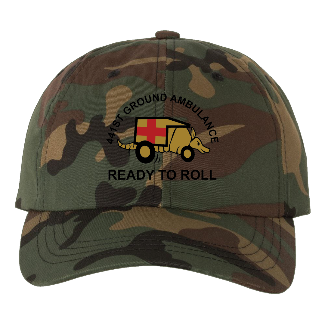 HQ PLT, 441 MED CO Embroidered Hats