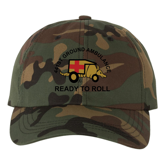 HQ PLT, 441 MED CO Embroidered Hats