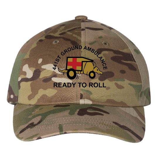 HQ PLT, 441 MED CO Embroidered Hats