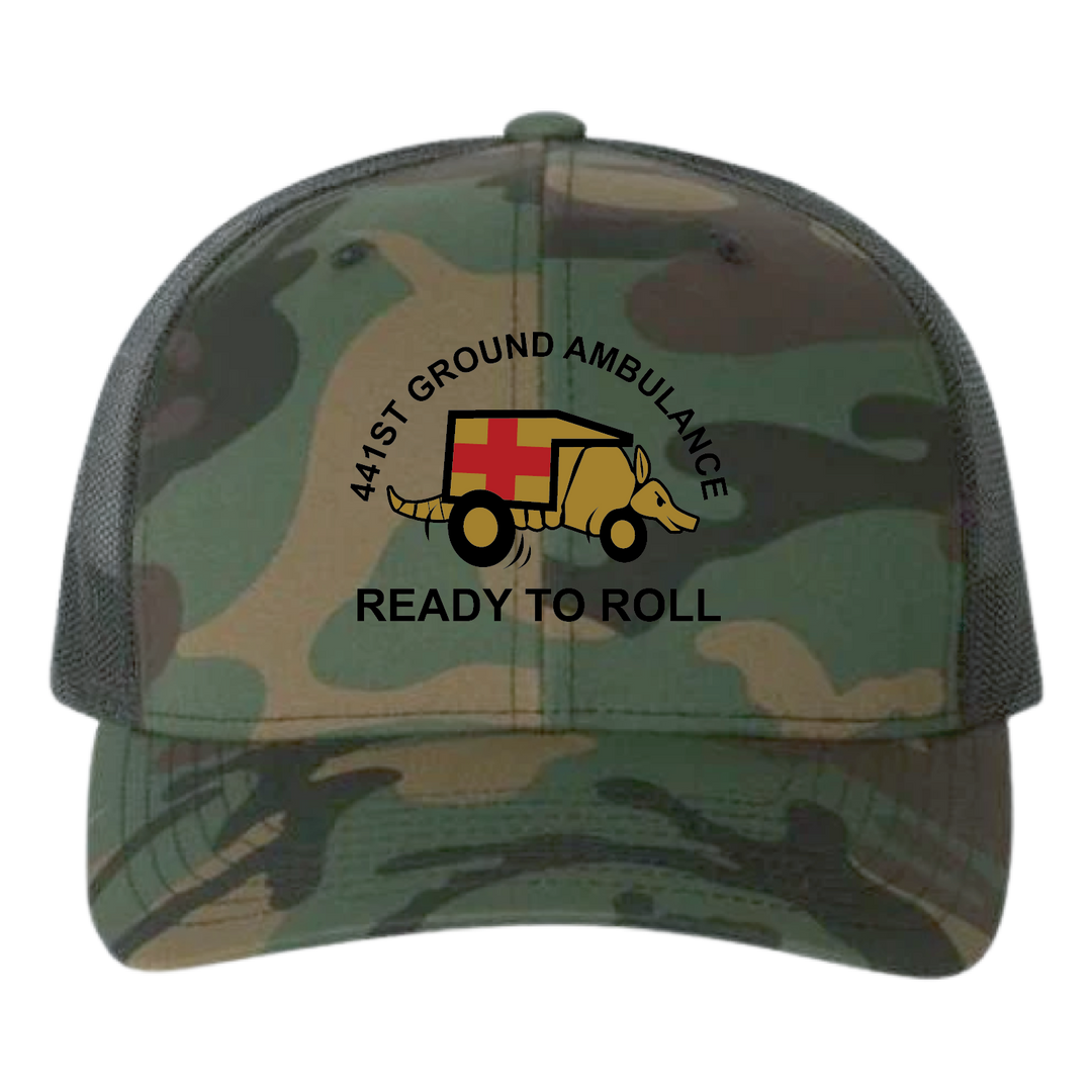 HQ PLT, 441 MED CO Embroidered Hats
