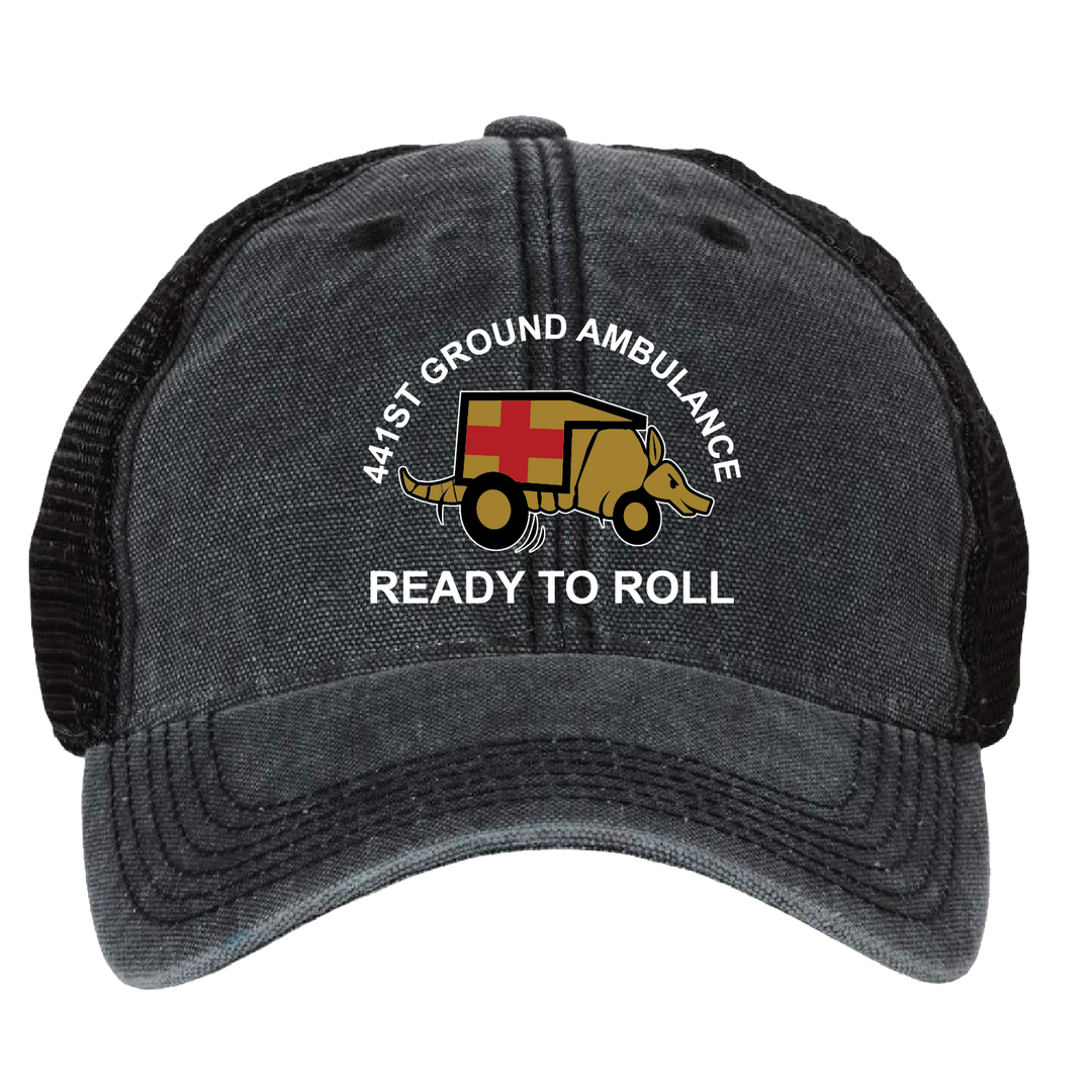 HQ PLT, 441 MED CO Embroidered Hats