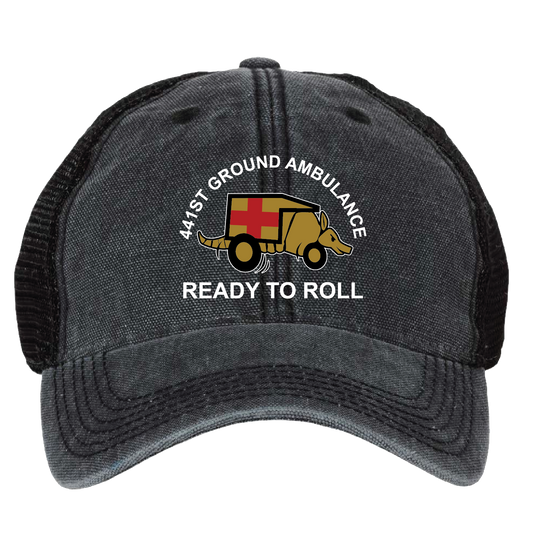 HQ PLT, 441 MED CO Embroidered Hats