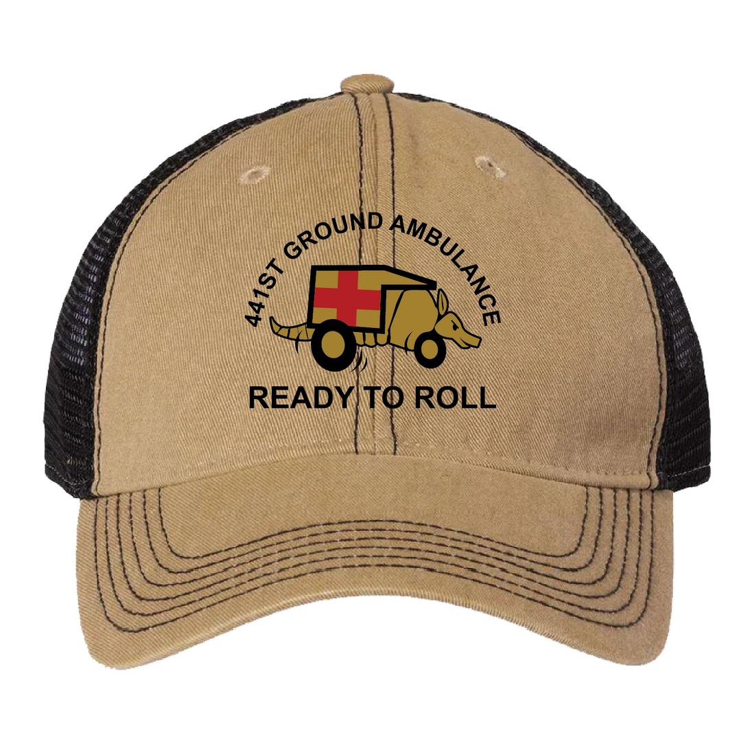 HQ PLT, 441 MED CO Embroidered Hats
