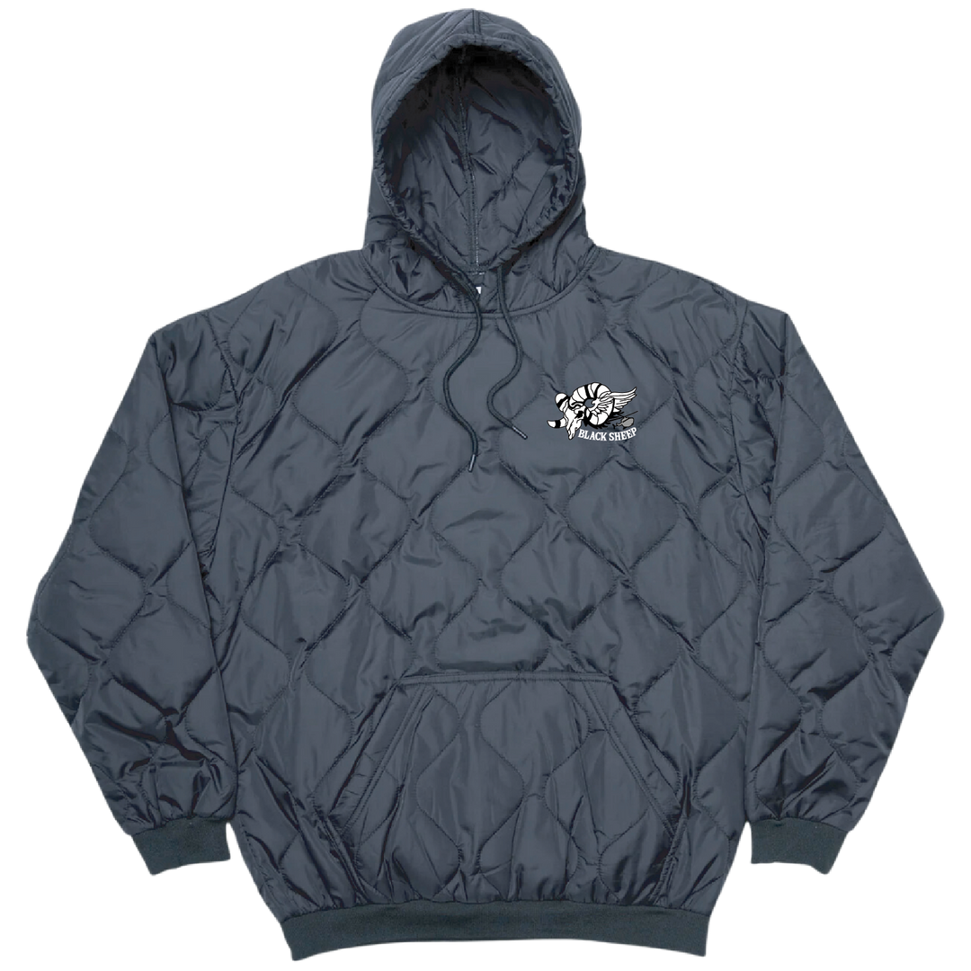 Det 1, B Co, 1-112 S&S "Black Sheep" Field Hoodie Embroidery