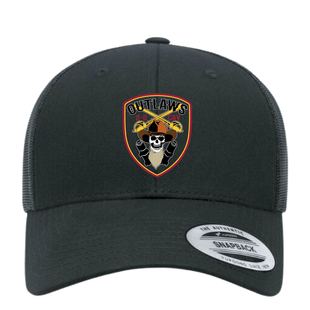 D Co, 2-6 CAV "Outlaws" Embroidered Hats