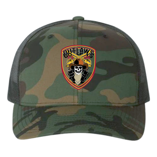 D Co, 2-6 CAV "Outlaws" Embroidered Hats