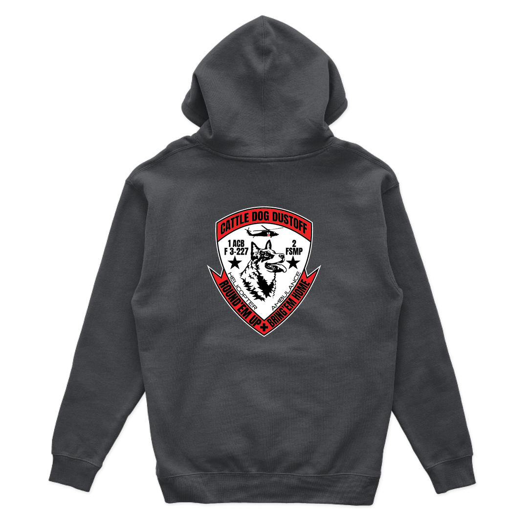 F Co, 3-227 Cattle Dog Dustoff Hoodies