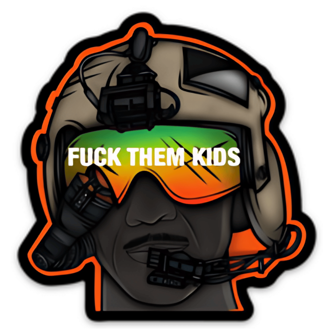 MJ64 "F#$K THEM KID'S" Sticker