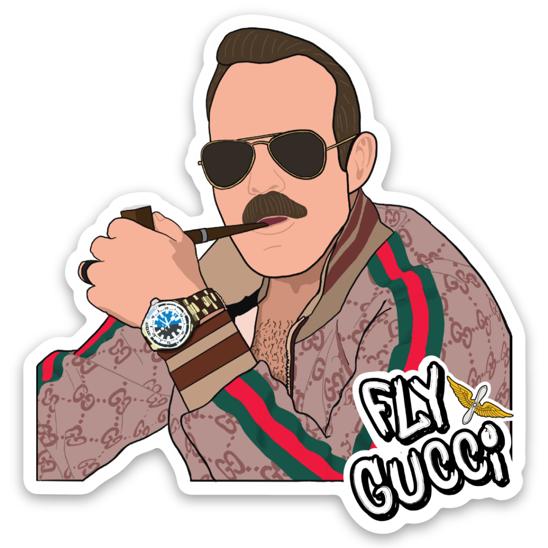 DET 2, C Co, 1-171 MEDEVAC "Fly Gucci" Sticker