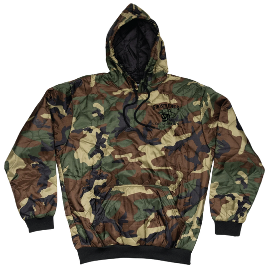 Woobie Hoodie — C Co, 2-151 AVN "Ghostriders" Black Embroidery