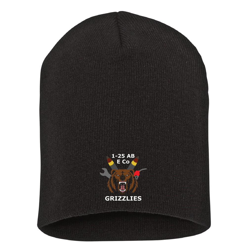 E Co, 1-25 AB "Grizzlies" Beanies