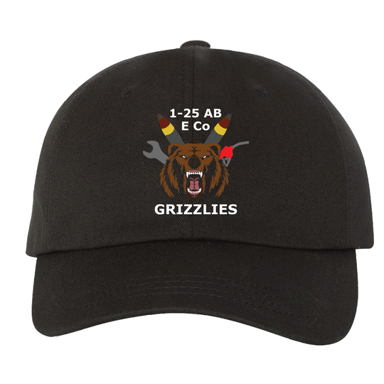 E Co, 1-25 AB "Grizzlies" Embroidered Hats