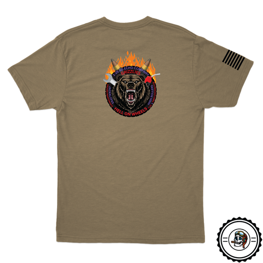 E Co, 1-25 AB "Grizzlies" Tan 499 T-Shirt