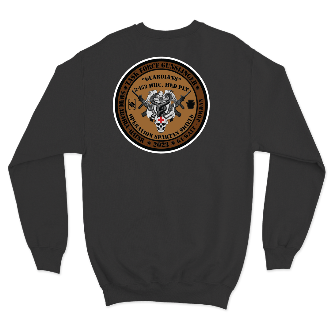 2-153 HHC, MED PLT "Guardians" Crewneck Sweatshirt