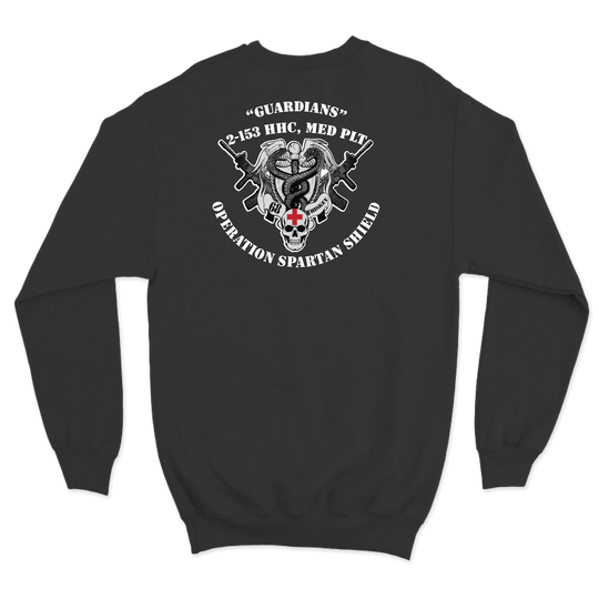 2-153 HHC, MED PLT "Guardians" V3 Crewneck Sweatshirt