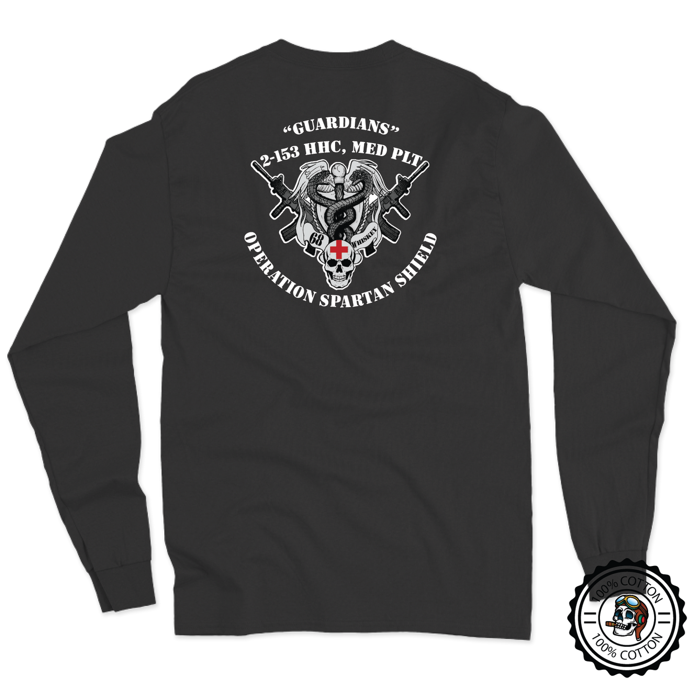 2-153 HHC, MED PLT "Guardians" V3 Long Sleeve T-Shirt