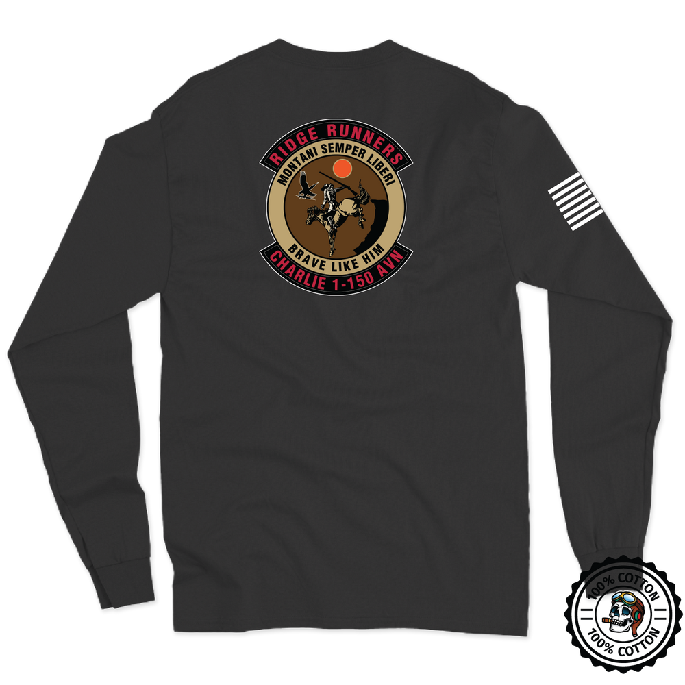 C CO, 1-150th AVN "Ridge Runners" Long Sleeve T-Shirt