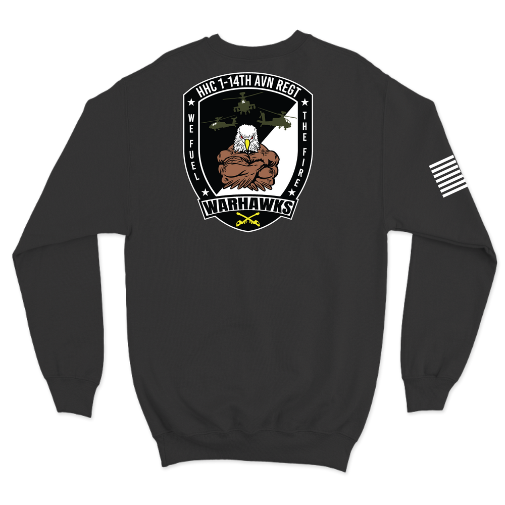 HHC, 1-14th AVN REG "Warhawks" Crewneck Sweatshirt