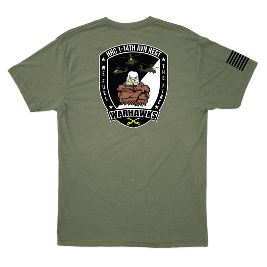 HHC, 1-14th AVN REG "Warhawks" T-Shirts