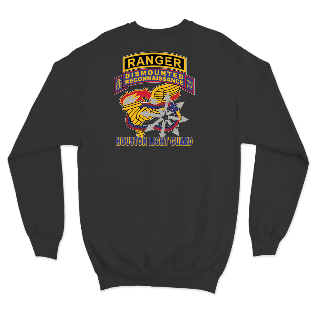 C (DRT), 1-112th CAV (RSTA) “Houston Light Guard” Tabbed Crewneck Sweatshirt