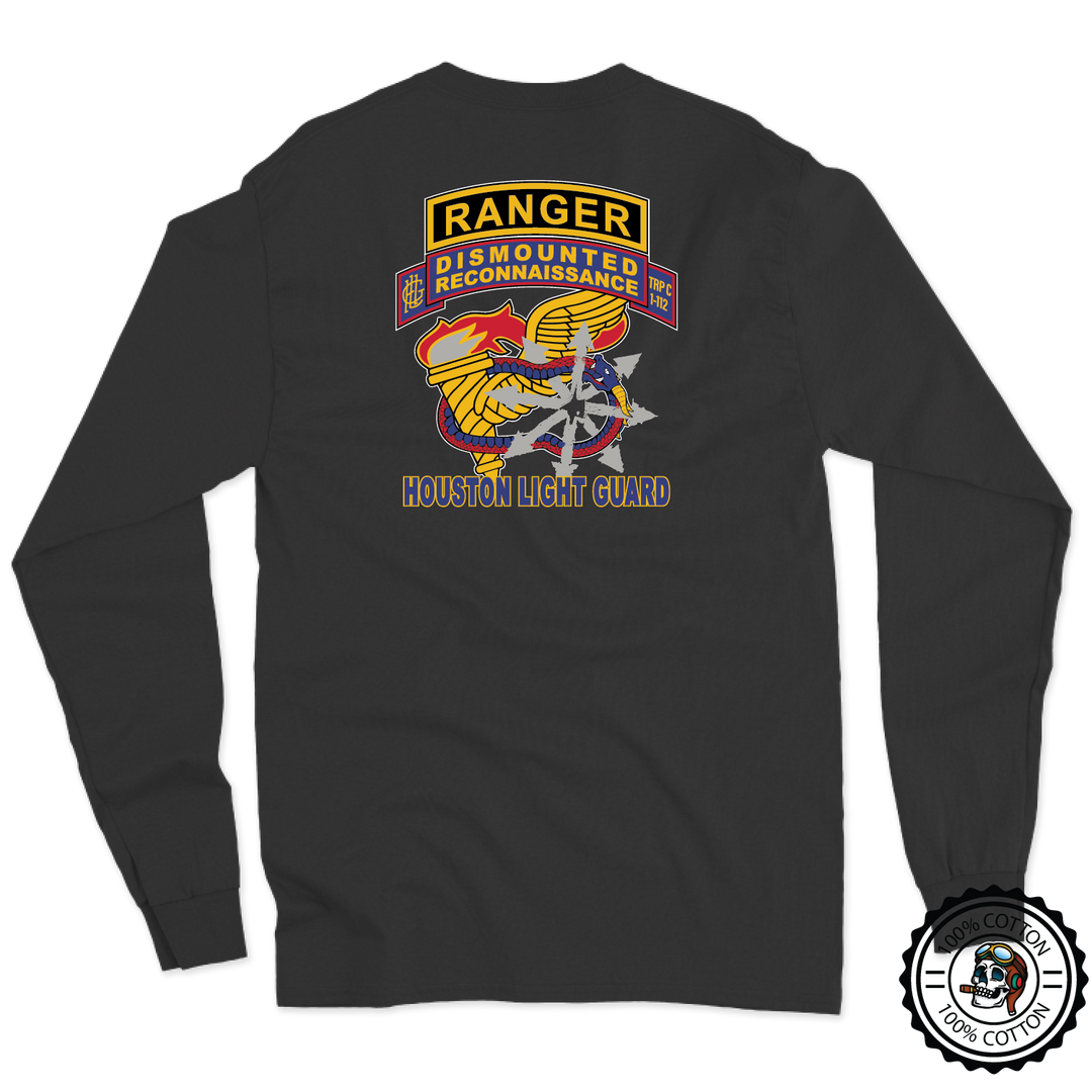 C (DRT), 1-112th CAV (RSTA) “Houston Light Guard” Tabbed Long Sleeve T-Shirt