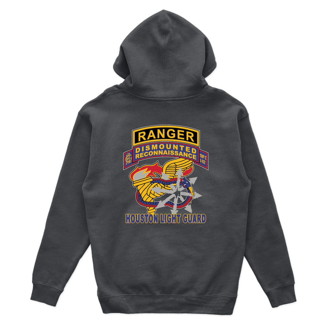 C (DRT), 1-112th CAV (RSTA) “Houston Light Guard” Tabbed Hoodies